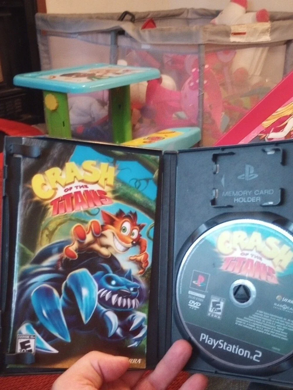Sony PlayStation 2 Crash of the Titans - Blue Artwork